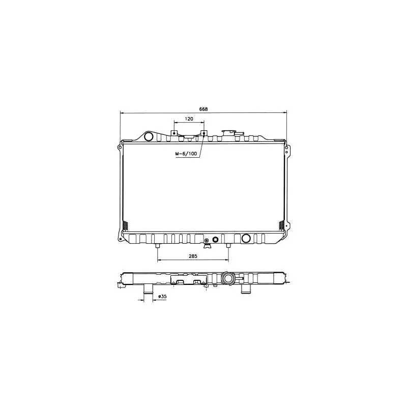 Radiateur, refroidissement du moteur NRF 506502