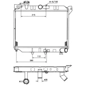 Radiateur, refroidissement du moteur NRF 506510
