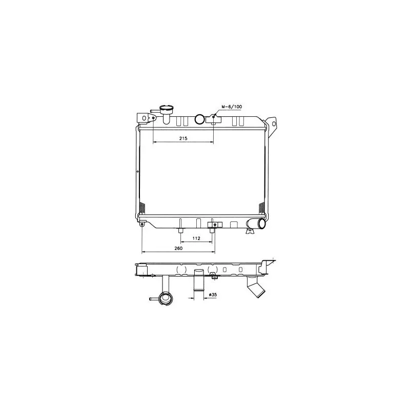 Radiateur, refroidissement du moteur NRF 506510