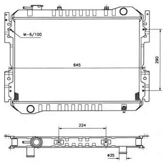 Radiateur, refroidissement du moteur NRF 506520