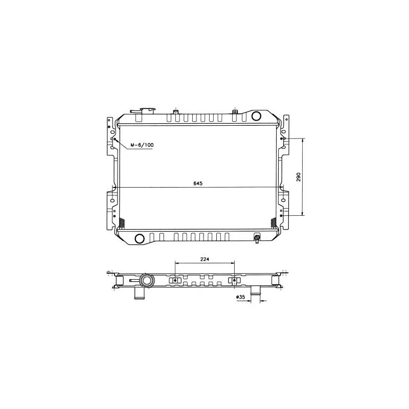 Radiateur, refroidissement du moteur NRF 506520