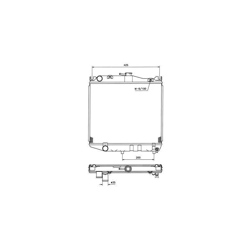 Radiateur, refroidissement du moteur NRF 506704