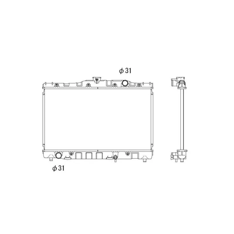 Radiateur, refroidissement du moteur NRF 506707