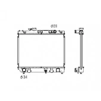 Radiateur, refroidissement du moteur NRF 506709