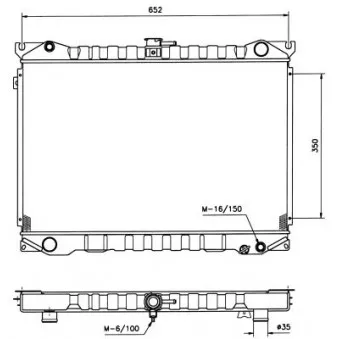 Radiateur, refroidissement du moteur NRF 506840