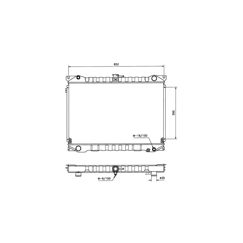 Radiateur, refroidissement du moteur NRF 506840