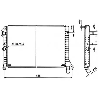 Radiateur, refroidissement du moteur NRF 506990