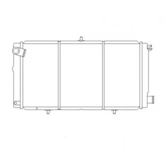 Radiateur, refroidissement du moteur NRF 507210