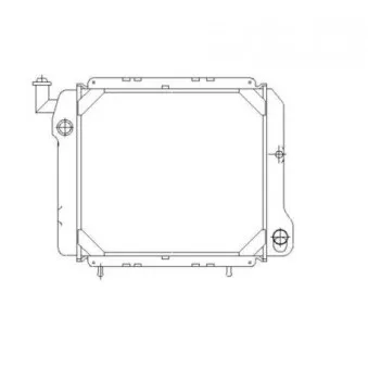 Radiateur, refroidissement du moteur NRF 507334