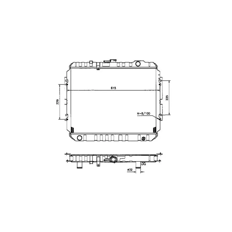 Radiateur, refroidissement du moteur NRF 507981