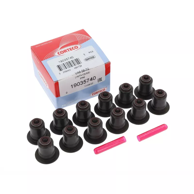 Jeu de joints d'étanchéité, tige de soupape CORTECO 19035740