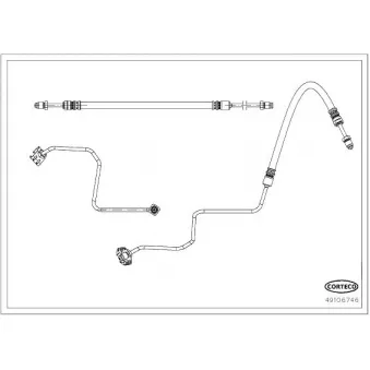 Flexible de frein arrière gauche CORTECO 49106746
