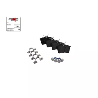 Jeu de 4 plaquettes de frein arrière AUTOMEGA 250154410
