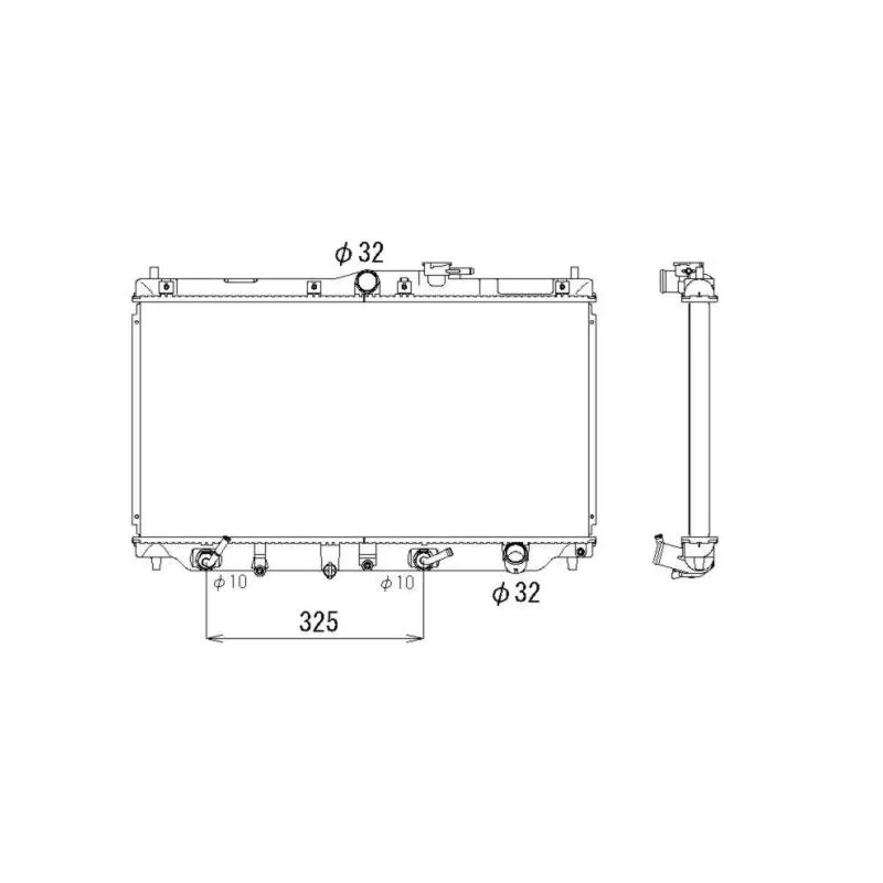 Radiateur, refroidissement du moteur NRF 513331