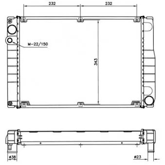 Radiateur, refroidissement du moteur NRF 51367