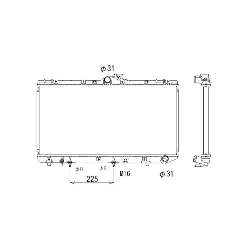 Radiateur, refroidissement du moteur NRF 513966