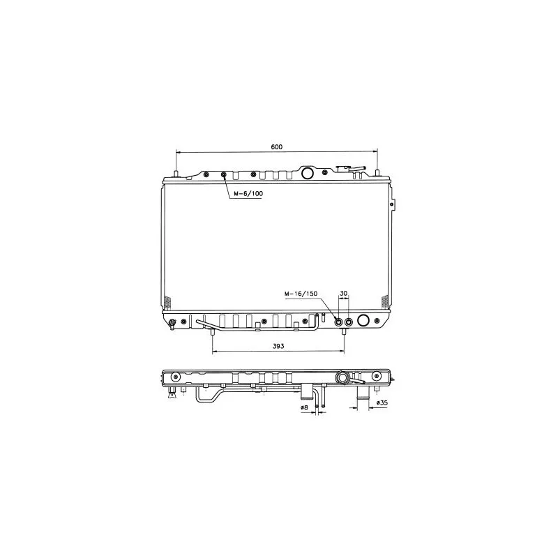 Radiateur, refroidissement du moteur NRF 514134