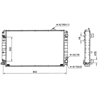 Radiateur, refroidissement du moteur NRF 51541