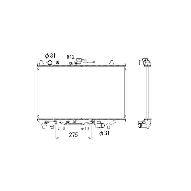 Radiateur, refroidissement du moteur NRF 516521