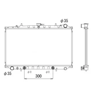 Radiateur, refroidissement du moteur NRF 516718