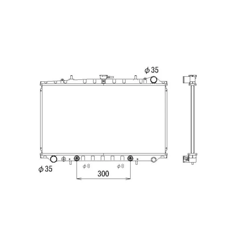 Radiateur, refroidissement du moteur NRF 516718