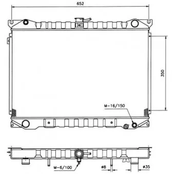 Radiateur, refroidissement du moteur NRF 516840