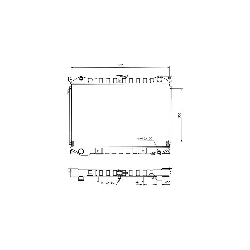 Radiateur, refroidissement du moteur NRF 516840