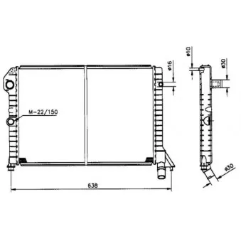 Radiateur, refroidissement du moteur NRF 516990