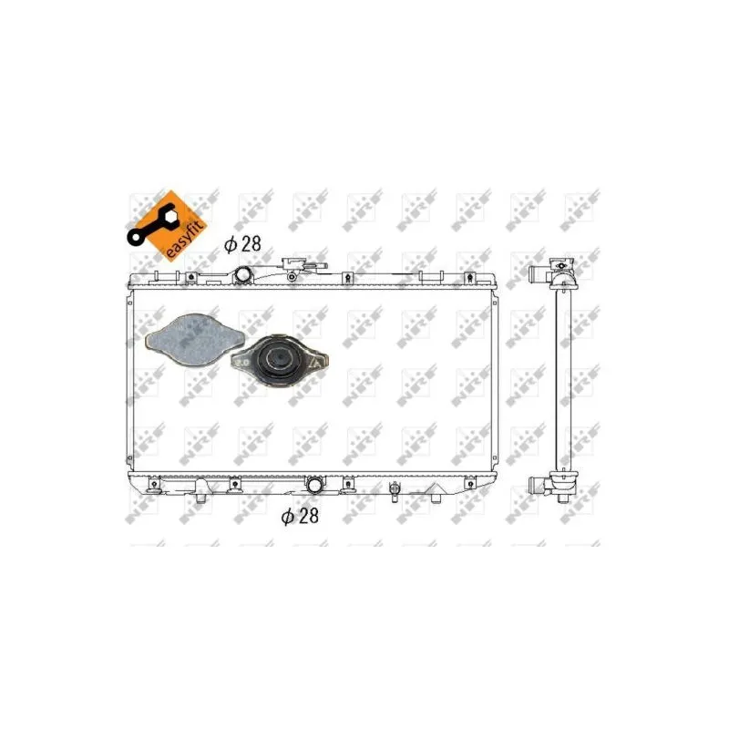 Radiateur, refroidissement du moteur NRF 517621