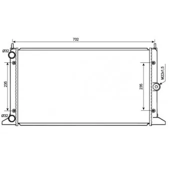 Radiateur, refroidissement du moteur NRF 519522