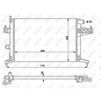 Radiateur, refroidissement du moteur NRF