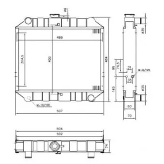 Radiateur, refroidissement du moteur NRF 52032