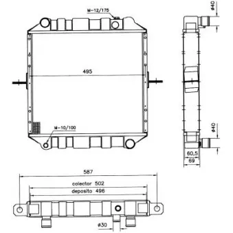 Radiateur, refroidissement du moteur NRF 52132