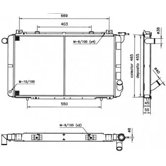 Radiateur, refroidissement du moteur NRF 52149