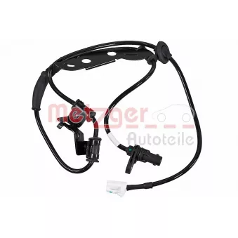 Capteur, vitesse de roue arrière gauche METZGER 09001504