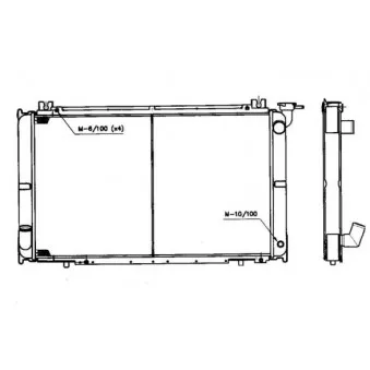 Radiateur, refroidissement du moteur NRF 52260