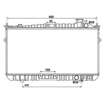 Radiateur, refroidissement du moteur NRF 526352