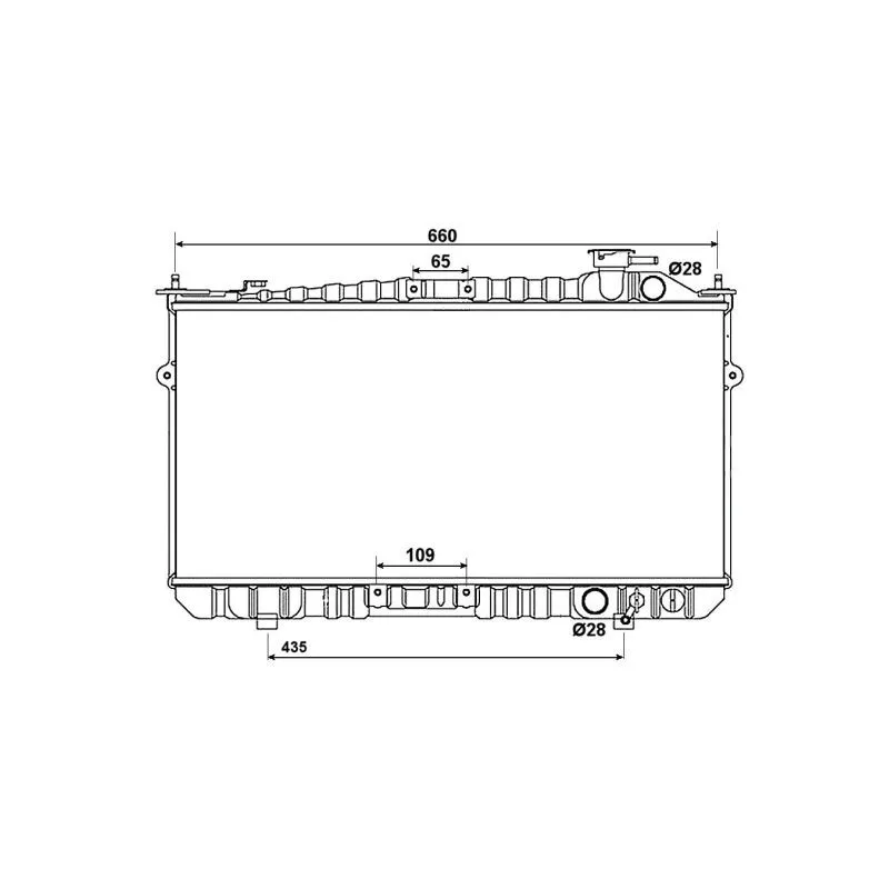 Radiateur, refroidissement du moteur NRF 526352