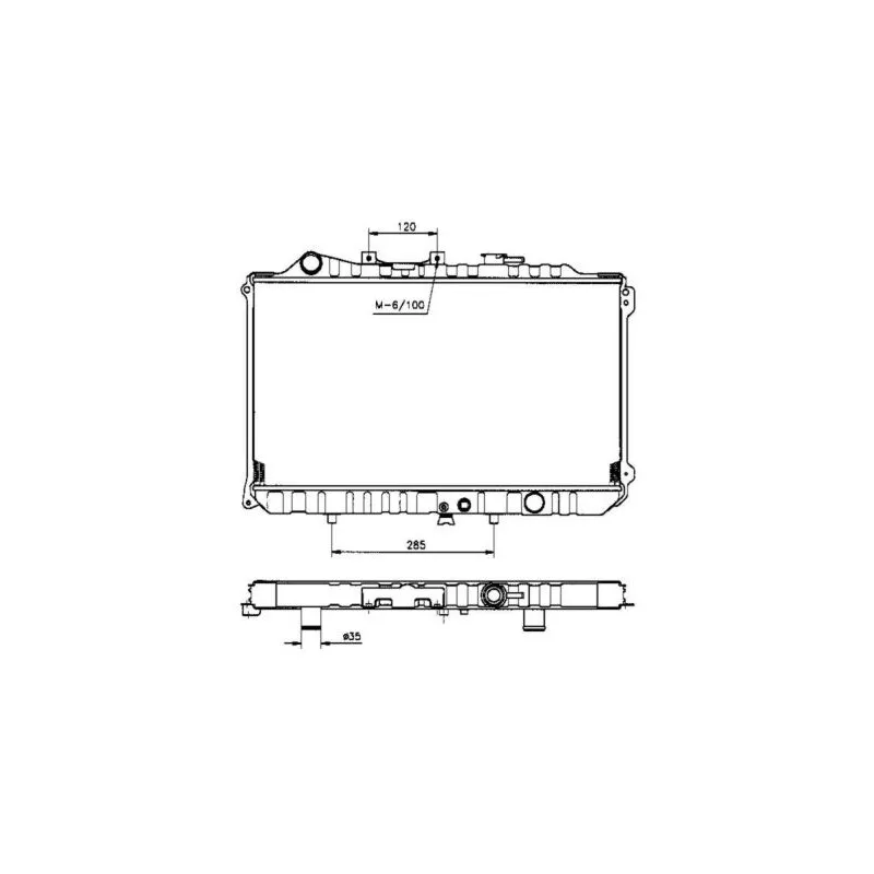 Radiateur, refroidissement du moteur NRF 526502