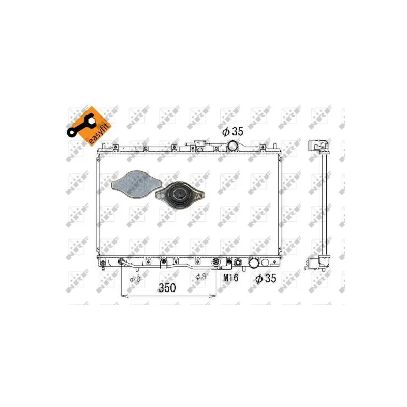 Radiateur, refroidissement du moteur NRF 526658