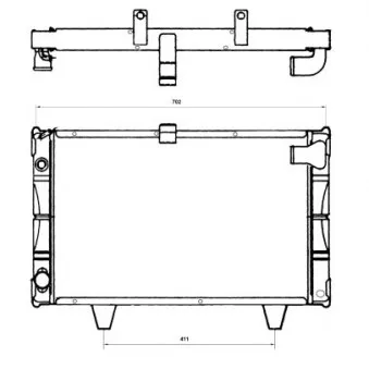Radiateur, refroidissement du moteur NRF 527111