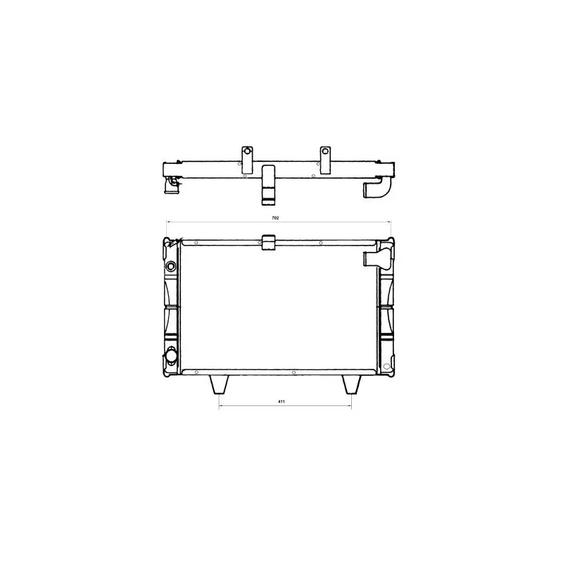 Radiateur, refroidissement du moteur NRF 527111