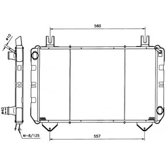 Radiateur, refroidissement du moteur NRF 527367