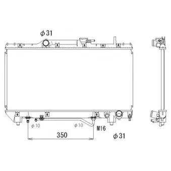 Radiateur, refroidissement du moteur NRF 527590