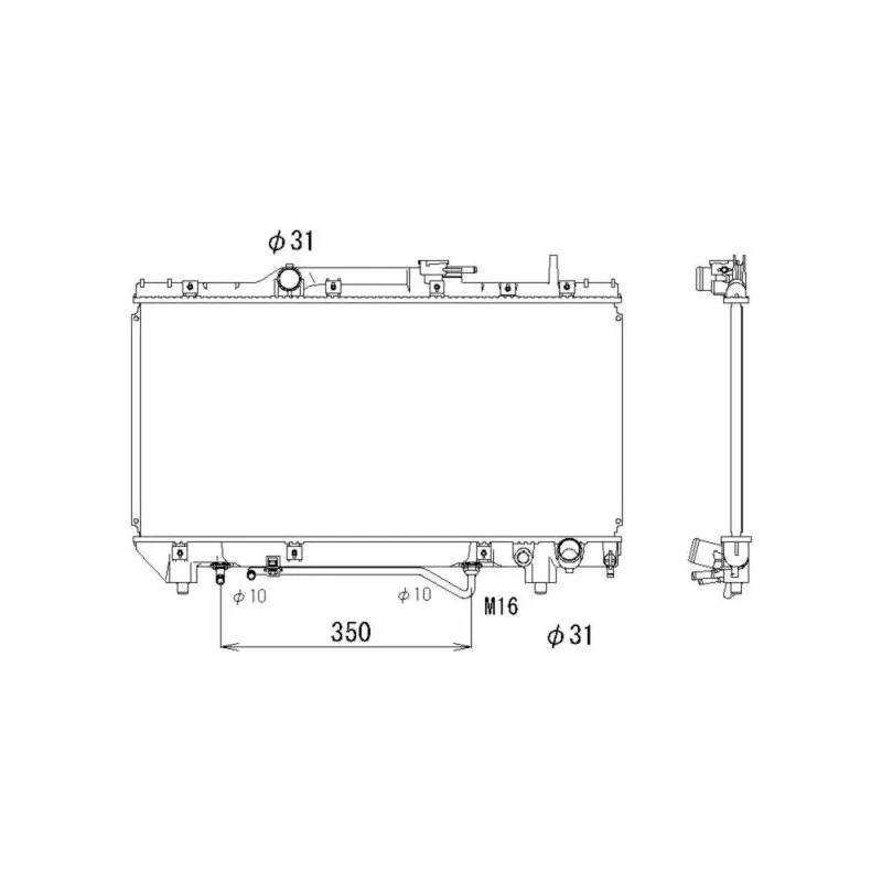 Radiateur, refroidissement du moteur NRF 527590