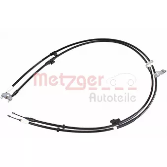 Tirette à câble, frein de stationnement METZGER 1.FD026