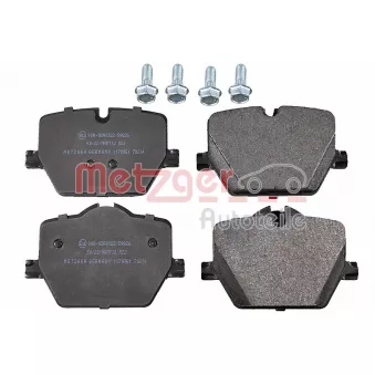 Jeu de 4 plaquettes de frein arrière METZGER 1170951