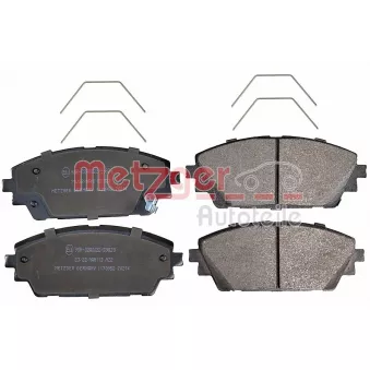 Jeu de 4 plaquettes de frein avant METZGER 1170952
