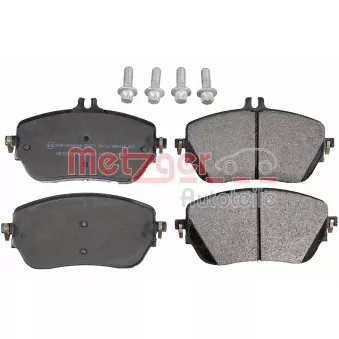 Jeu de 4 plaquettes de frein avant METZGER 1170976