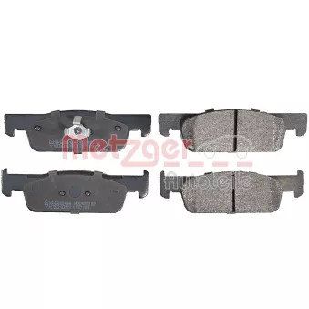 Jeu de 4 plaquettes de frein avant METZGER 1170977